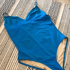 Blue One Piece Swimsuit J. Crew
